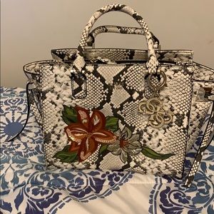 Guess Snakeskin Print Purse